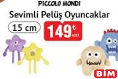 PİCCOLO MONDİ SEVİMLİ PELÜŞ OYUNCAKLAR 15 CM